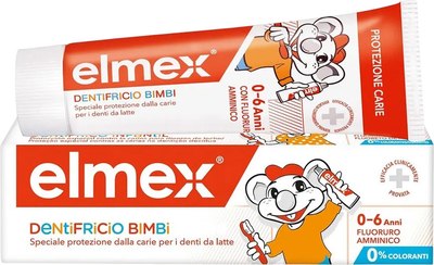 Зубная паста Elmex Для детей 0-6 лет (50мл) - 