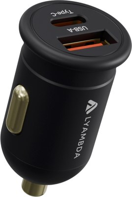 Адаптер питания автомобильный Lyambda LS-AC35 (черный) - 