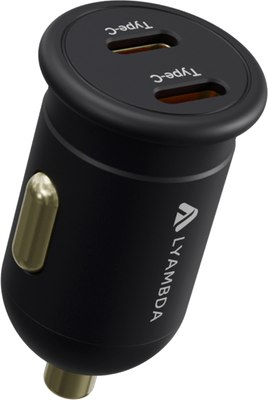 Адаптер питания автомобильный Lyambda LS-СC35 (черный) - 