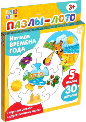 

Развивающая игра, Пазлы-лото. Времена года / 4456805
