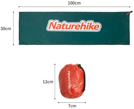 Полотенце Naturehike 100х30см / CNK2300SS011-10030GR (зеленый) — фото 5
