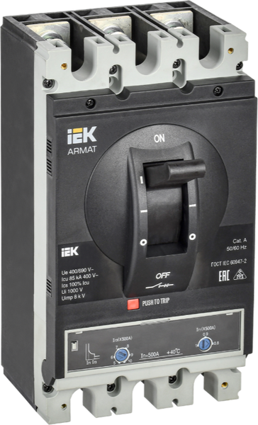 Выключатель автоматический IEK AR-MCCB-3I-085-0500A-ATUC