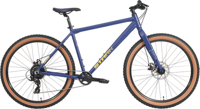 Велосипед STARK Tank 27.1 D+ 2025 (16, темно-синий матовый/теплый желтый) - 