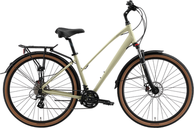 Велосипед STARK Touring 28.2 D Lady (2025 15, палевый матовый/серый) - 