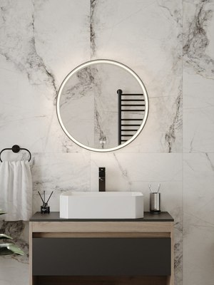 Зеркало Teymi Lina Romantic Black D60 LED / T20132 - 