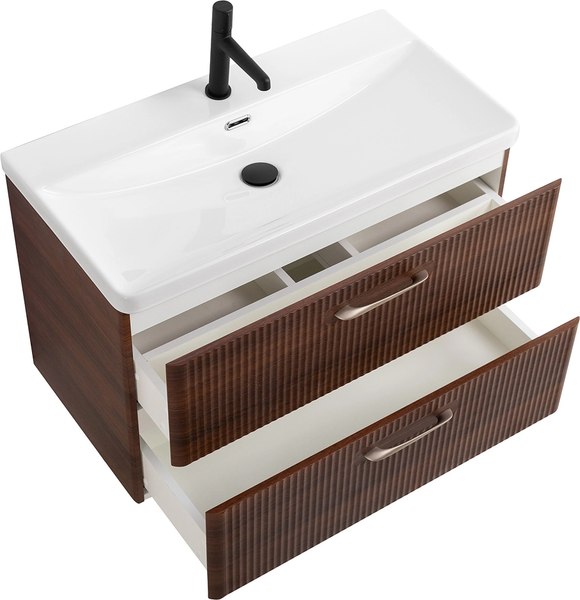 Тумба с умывальником BelBagno Noce DUE-800-2C-SO-NOCE-P + BB-8076-3-80