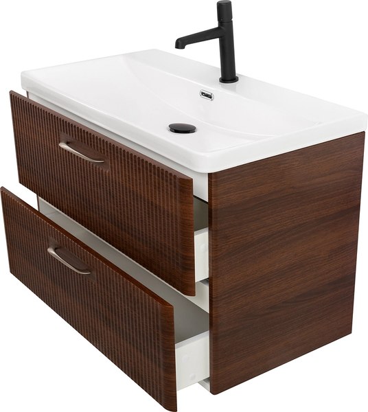 Тумба с умывальником BelBagno Noce DUE-800-2C-SO-NOCE-P + BB-8076-3-80