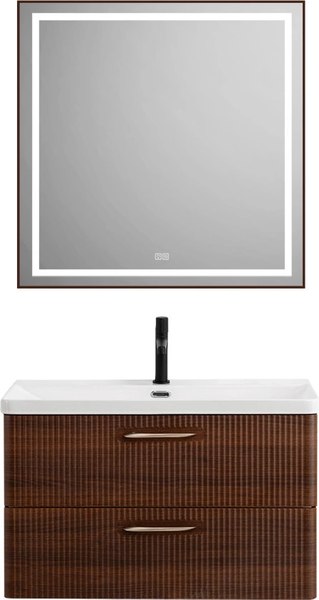 Тумба с умывальником BelBagno Noce DUE-800-2C-SO-NOCE-P + BB-8076-3-80