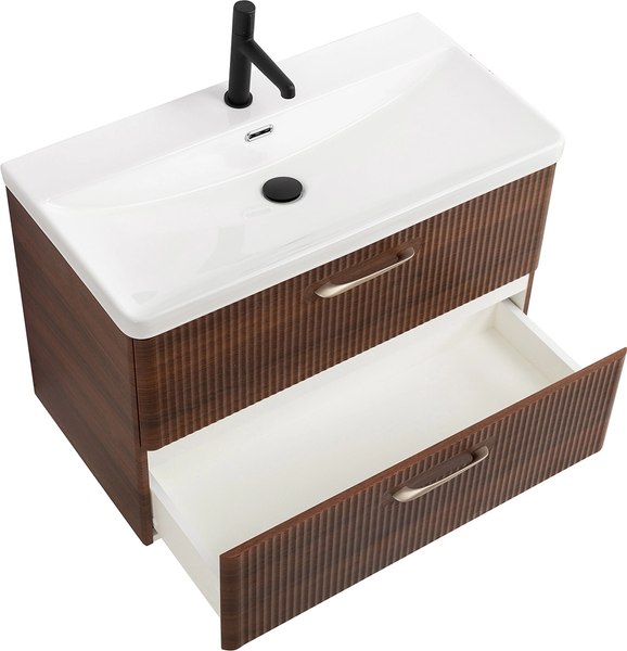 Тумба с умывальником BelBagno Noce DUE-800-2C-SO-NOCE-P + BB-8076-3-80