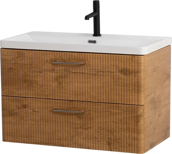 Купить Тумба с умывальником BelBagno Rovere Nature DUE-800-2C-SO-RN-P + BB-8076-3-80 в Борисове