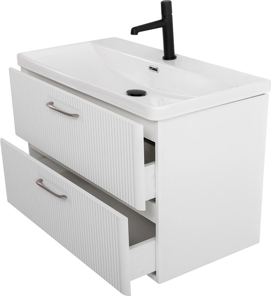 Купить Тумба с умывальником BelBagno DUE-800-2C-SO-BM-P + BB-8076-3-80 в Борисове
