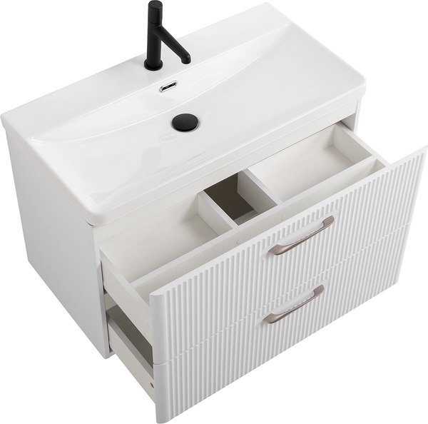 Купить Тумба с умывальником BelBagno DUE-800-2C-SO-BM-P + BB-8076-3-80 в Борисове