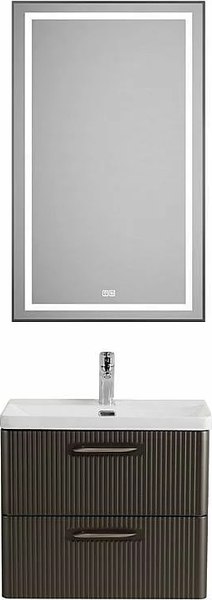 Купить Тумба с умывальником BelBagno DUE-600-2C-SO-GM-P + BB-8076-3-60 в Минске