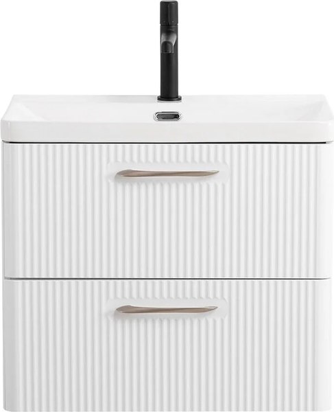 Купить Тумба с умывальником BelBagno Lucido DUE-600-2C-SO-BL-P + BB-8076-3-60 в Минске