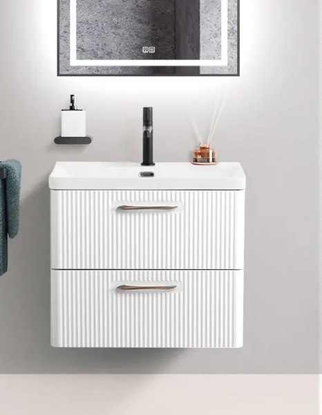 Тумба с умывальником BelBagno DUE-500-2C-SO-BL-P + BB-8076-3-50