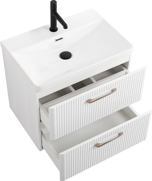 Купить Тумба с умывальником BelBagno DUE-500-2C-SO-BL-P + BB-8076-3-50 в Минске