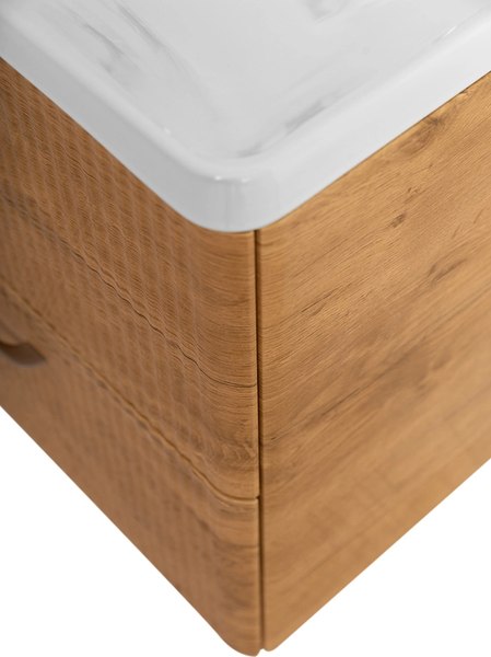 Купить Тумба с умывальником BelBagno Rovere Nature DUE-500-2C-SO-RN-P + BB-8076-3-50 в Борисове