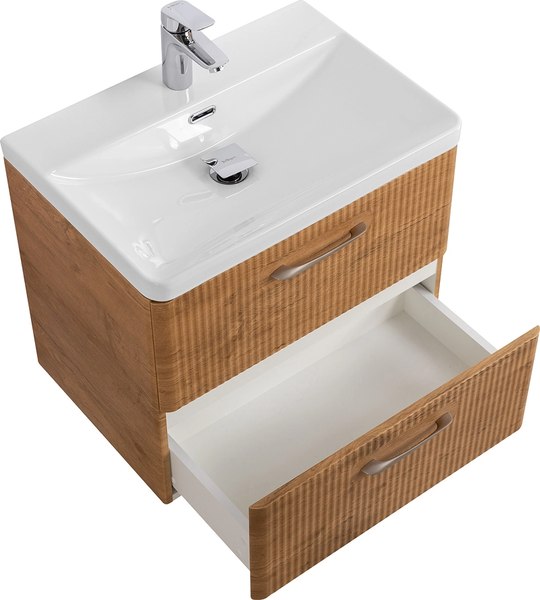 Купить Тумба с умывальником BelBagno Rovere Nature DUE-500-2C-SO-RN-P + BB-8076-3-50 в Борисове