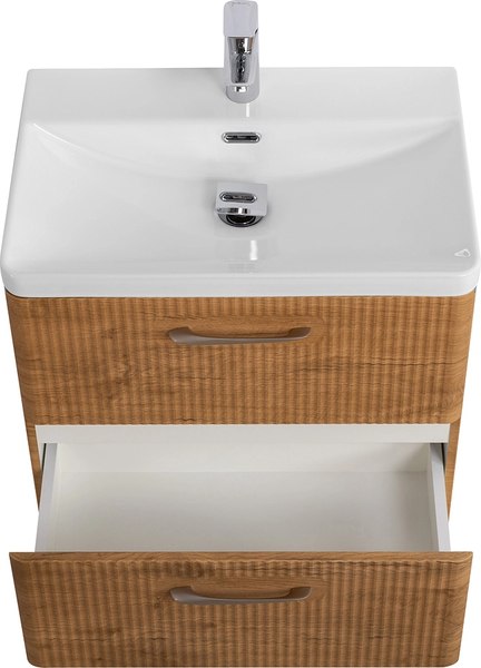 Купить Тумба с умывальником BelBagno Rovere Nature DUE-500-2C-SO-RN-P + BB-8076-3-50 в Борисове