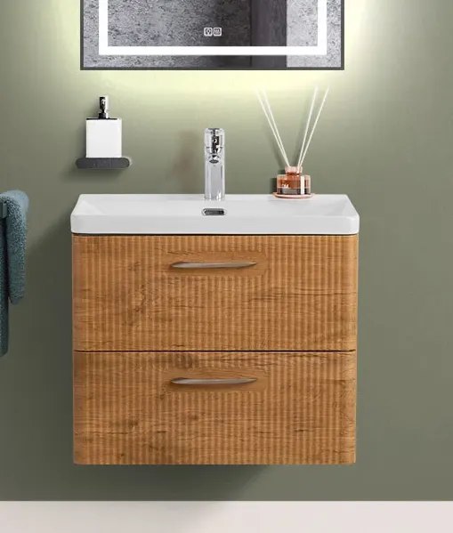Тумба с умывальником BelBagno Rovere Nature DUE-500-2C-SO-RN-P + BB-8076-3-50