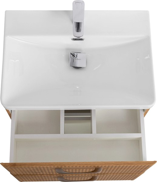Купить Тумба с умывальником BelBagno Rovere Nature DUE-500-2C-SO-RN-P + BB-8076-3-50 в Борисове