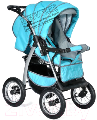 Детская универсальная коляска INDIGO Maximo (Ma 05, голубой/графитовый)