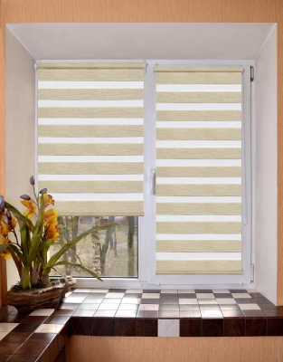Рулонная штора Lm Decor Винтаж ДН LB 50-02 150x170 (бежевый)