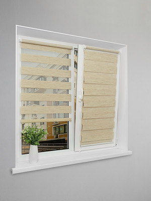 Рулонная штора Lm Decor Винтаж ДН LB 50-02 85x160 (бежевый) - 