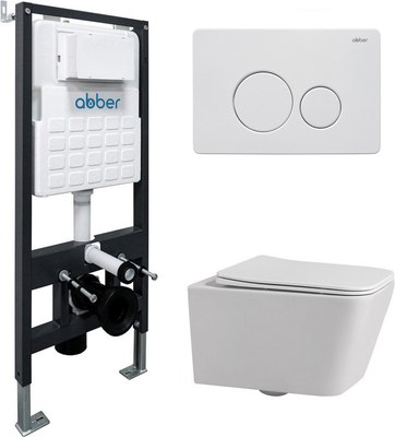

Унитаз подвесной с инсталляцией, Rechteck AC1201-AC0105-AC0121MW