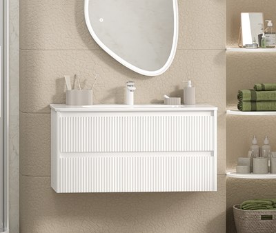 

Тумба с умывальником, Riva 100 / RIV-07100-0102Я+B-OND100-01