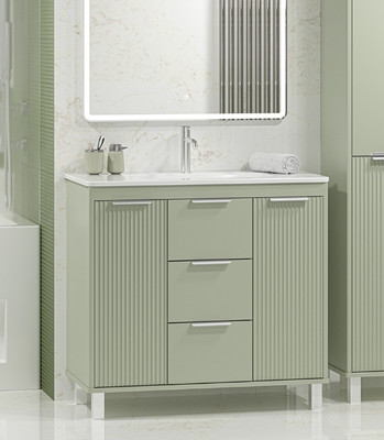 

Тумба с умывальником, Risacca Pistachio 90 / RIS-06090-0842Я+B-OND090-01
