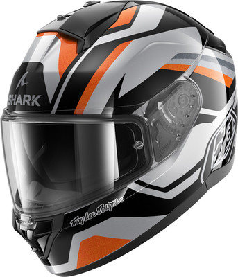 Мотошлем Shark Helmets Ridill 2 Apex (XL, серебристый/черный/оранжевый) - 