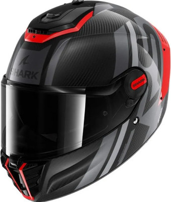 Мотошлем Shark Helmets Spartan RS Carbon Shawn (XL, черный/оранжевый/серебристый) - 
