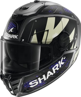 Мотошлем Shark Helmets Spartan RS Stingrey Mat (XL, антрацит/синий) - 