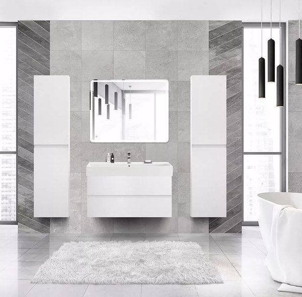 Купить Тумба с умывальником Cezares MOLVENO-46-100-2C-SO-BG + CZR-8070-100 в Борисове