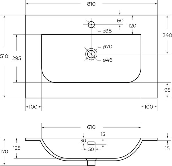 Тумба с умывальником Cezares MOLVENO-80-2C-SO-LG + CZR-8099-80/50