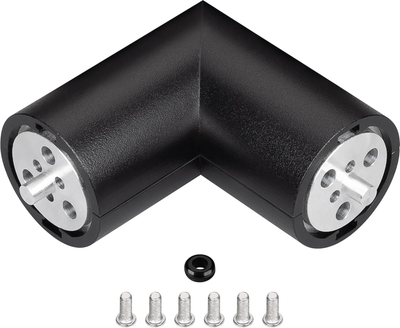 

Соединитель профилей для шинопровода, ROUND-D36-360-90 BLACK / 050543