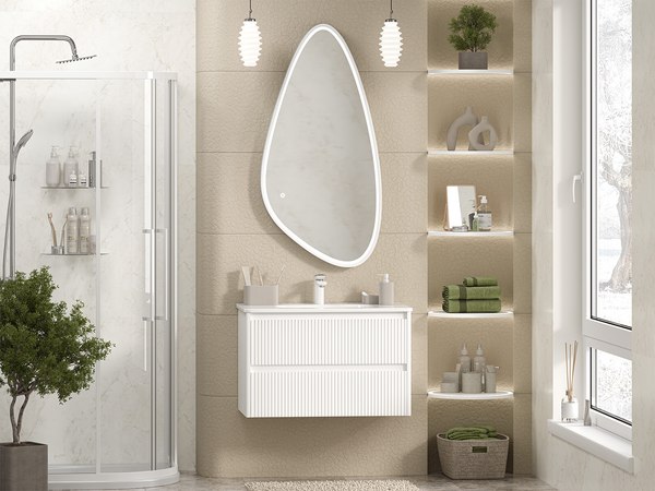 Купить Тумба под умывальник Brevita Riva 80 / RIV-07080-0102Я в Могилеве