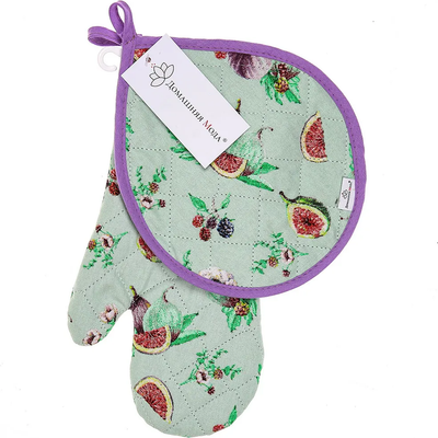 

Набор прихваток, Инжир К Варежка 15х30 + Капелька 20х25