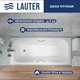 Ванна чугунная Lauter Regina 150х75 / 21014152 (с ручками) - 
