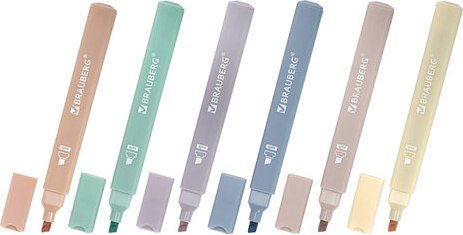 Текстовыделитель Brauberg Morandi / 152516 (6цв)