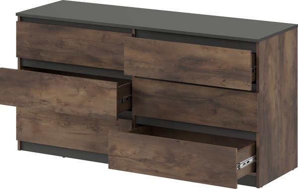 Комод MySTAR ИВ-121.09 (таксус/графит)