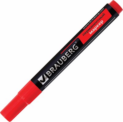 Маркер перманентный Brauberg 150467 (красный) - 