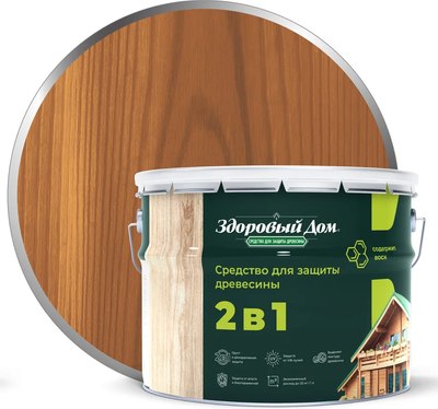 

Защитно-декоративный состав, 2в1 Орех
