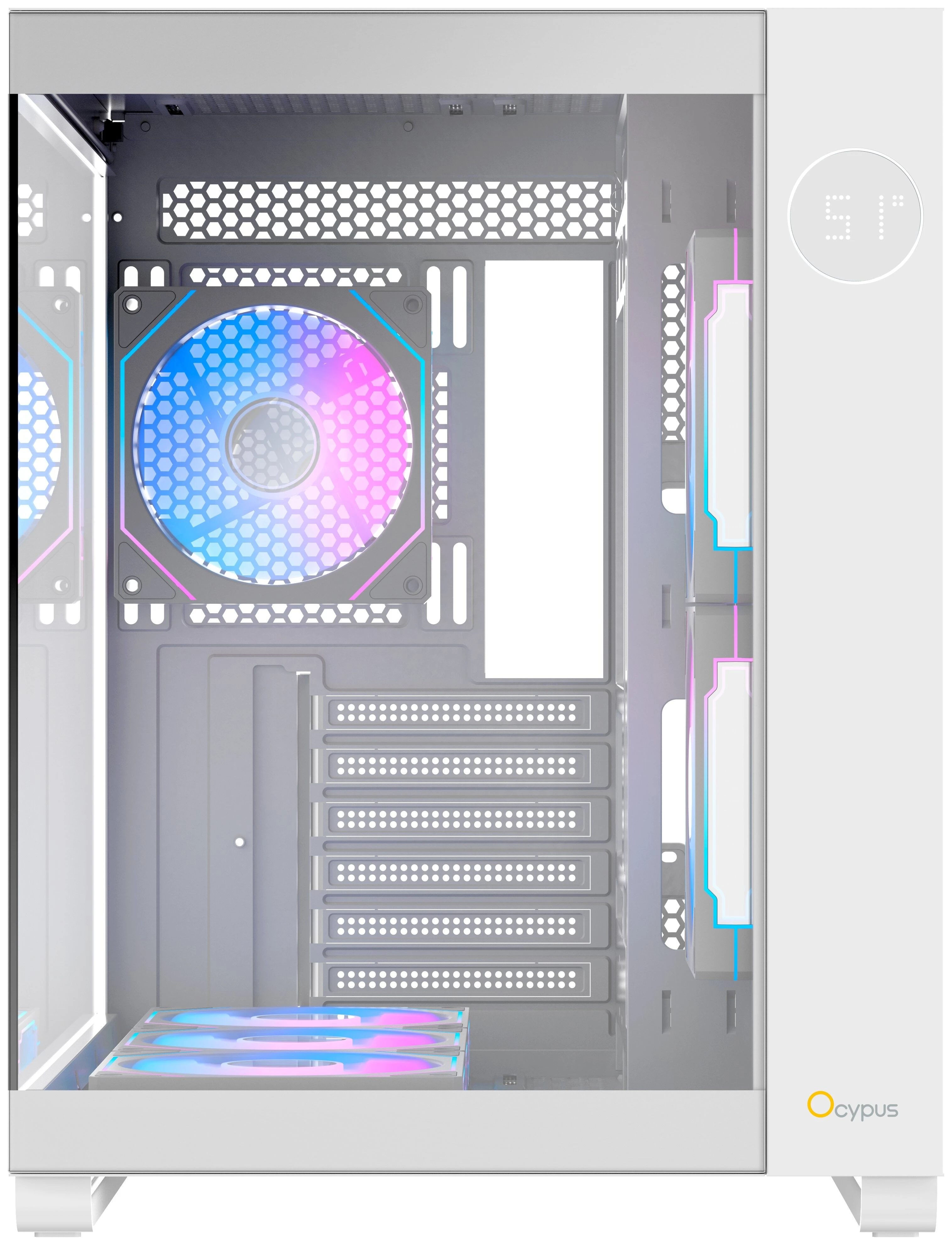 Корпус для компьютера Ocypus Iota C70 ARGB / Iota-C70-WHD600XX-GL (белый, без БП) — фото 4