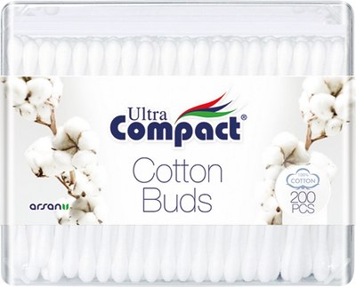 Ватные палочки Ultra Compact 200шт - 