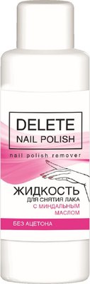 Жидкость для снятия лака Romax Delete с миндальным маслом (100мл) - 