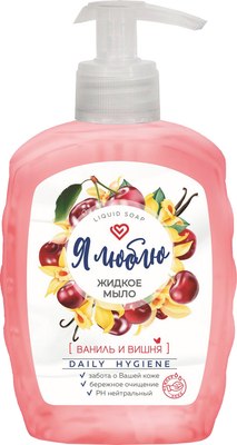 Мыло жидкое Romax Я люблю Ваниль и вишня (450г) - 