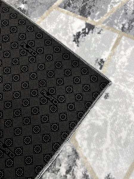 Покрытие напольное тафтинговое Plato Hali Soft / 6031-GREY-BEIGE (0.5x0.8)