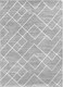 Покрытие напольное тафтинговое Plato Hali Soft / 3084-GREY-WHITE (2x3) - 